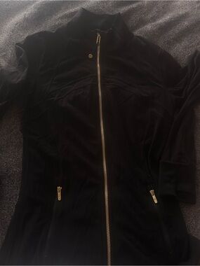 lululemon black define  Jacket with Gold Zipper